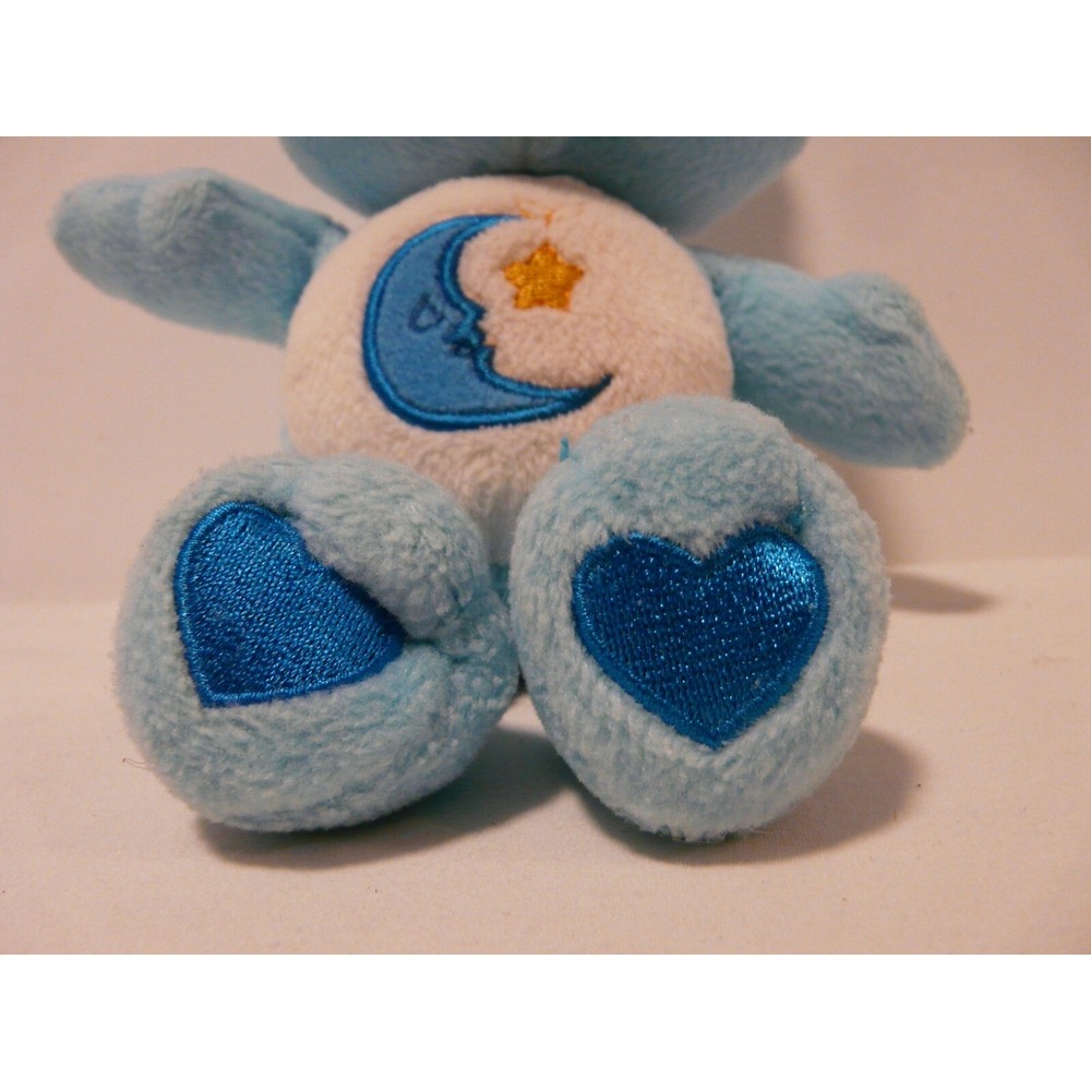VTG 2002 Care Bears Plush Bedtime Bear 8" Stuffed Animal Blue Moon Gold Star Toy - Picture 4 of 10